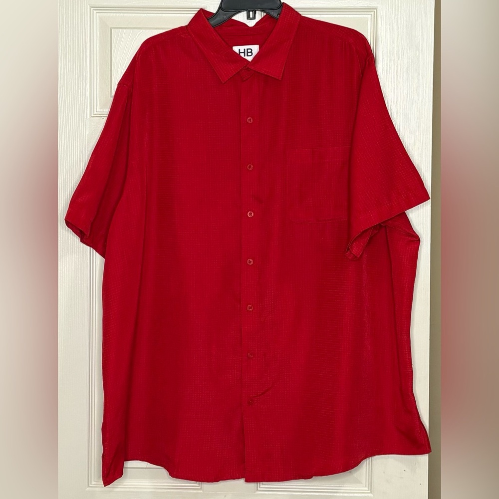 Harbor Bay 2xl red button down men’s collared shirt
